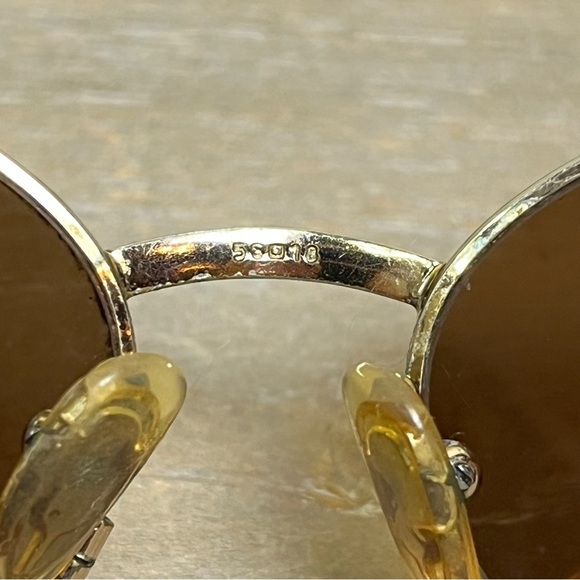 Vintage Fendi Italy Steampunk Sunglasses FS 119 G.E.P. Gold & Tortoise Y2K 90s - Picture 11 of 16